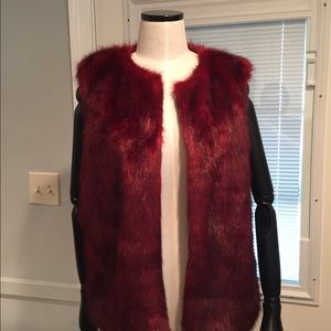 Faux fur vest